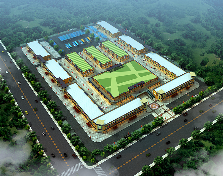 郭里商貿(mào)城鳥瞰圖